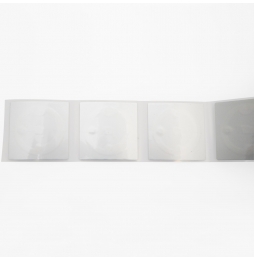 Błyszczące białe etykiety poliestrowe RFID z czujnikiem temperatury