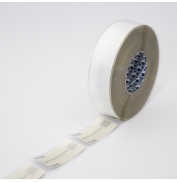 Błyszczące białe etykiety poliestrowe RFID z czujnikiem wilgotności