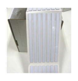 Etykiety poliestrowe z laminatem z pianki polietylenowej białe THTEP-20-7593-WT wym. 8.00 mm x 125.00 mm, 2800 szt.