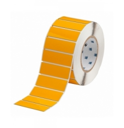 Etykiety poliestrowe z laminatem z pianki polietylenowej żółte THTEP-21-7593-YL wym. 75.00 mm x 25.00 mm, 500 szt.