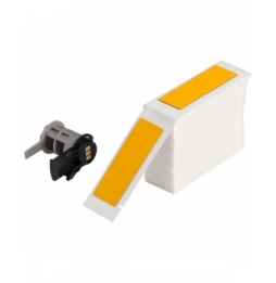 Etykiety poliestrowe z laminatem z pianki polietylenowej żółte PTLEP-09-7593-YL wym. 25.00 mm x 75.00 mm, 100 szt.