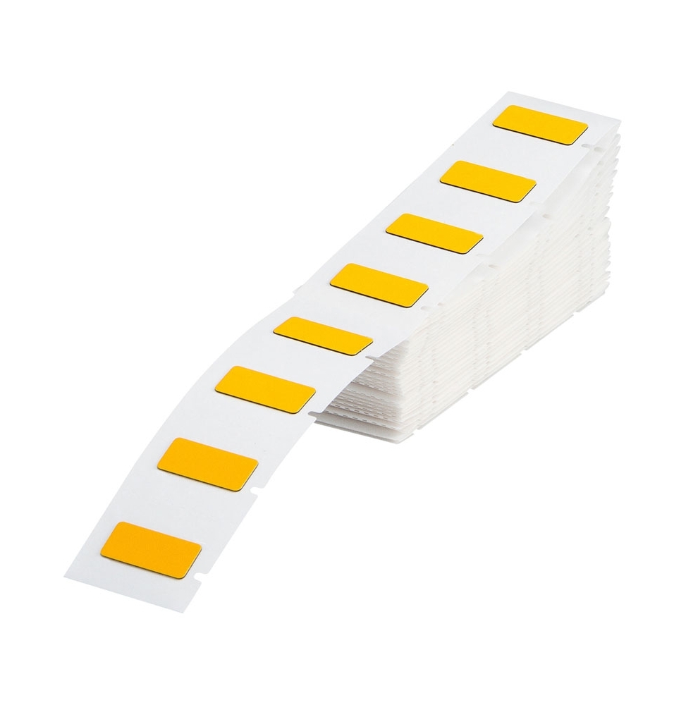 Etykiety poliestrowe z laminatem z pianki polietylenowej żółte M71EP-6-7593-YL wym. 45.00 mm x 15.00 mm, 100 szt.