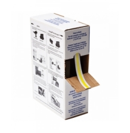 Etykiety z tkaniny nylonowej żółte BPTL-67-499-YL wym. 15.00 mm x 9.00 mm, 7500 szt.