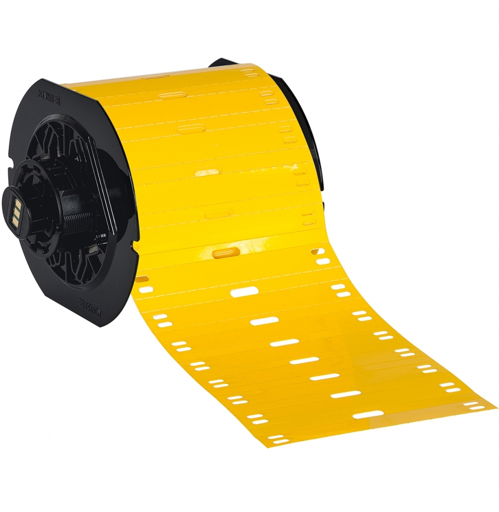 Przywieszki do kabli poliestrowe żółte B33-75x10-7598-YL wym. 75.00 mm x 10.00 mm, 1000 szt.