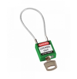 Kłódki bezpieczeństwa – linka kompaktowa zielone 20 CM KD