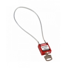 Kłódki bezpieczeństwa – linka kompaktowa czerwone 40 CM KD