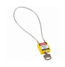 Kłódki bezpieczeństwa – linka kompaktowa żółte 40 CM KD