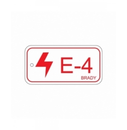 Zawieszka identyfikująca źródło energii – energia elektryczna (25szt.), ENERGY TAG-E-4-75X38MM-SAPP/25