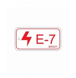Zawieszka identyfikująca źródło energii – energia elektryczna (25szt.), ENERGY TAG-E-7-75X38MM-SAPP/25