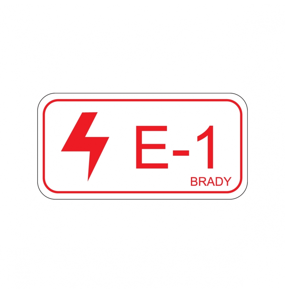 Etykieta identyfikująca źródło energii – energia elektryczna (5szt.), ENERGY TAG-E-1-75X38MM-SA/5