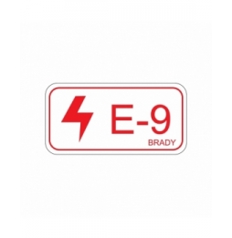 Etykieta identyfikująca źródło energii – energia elektryczna (5szt.), Energy tag-E-9-75x38mm-SA/5