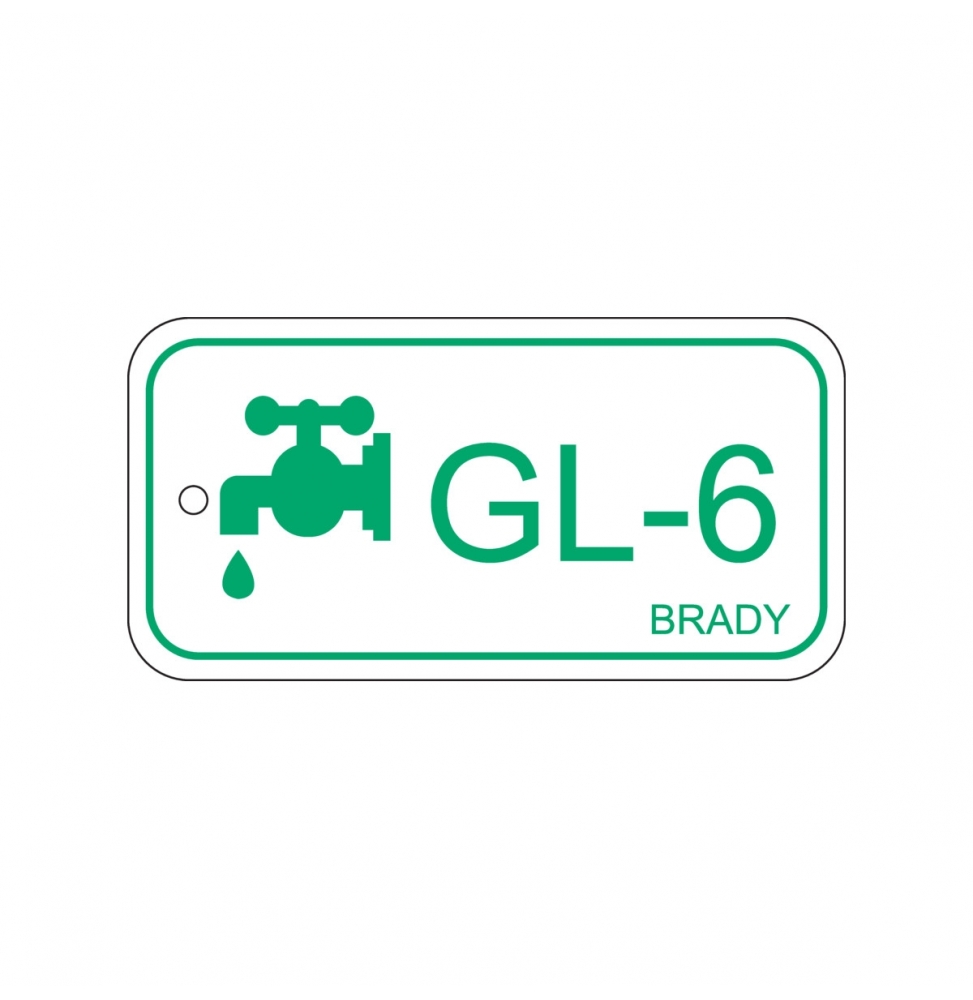 Zawieszka identyfikująca źródło energii – glikol (25szt.), ENERGY TAG-GL-6-75X38MM-PP/25