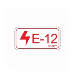 Etykieta identyfikująca źródło energii – energia elektryczna (5szt.), ENERGY TAG-E-12-75X38MM-SA/5