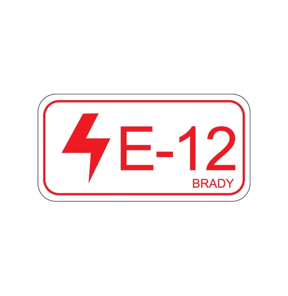 Etykieta identyfikująca źródło energii – energia elektryczna (5szt.), ENERGY TAG-E-12-75X38MM-SA/5