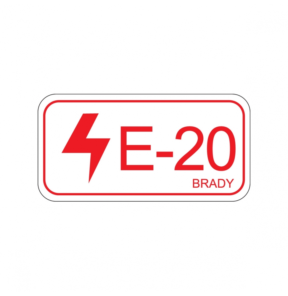 Etykieta identyfikująca źródło energii – energia elektryczna (5szt.), ENERGY TAG-E-20-75X38MM-SA/5