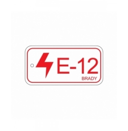 Zawieszka identyfikująca źródło energii – panel sterowania (25szt.), ENERGY TAG-E-12-75X38MM-PP/25