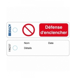 Minizawieszka – ''Défense d’enclencher" – FR (50szt.), MITAG-P001-FR/50