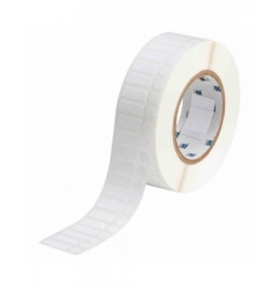 Etykiety laboratoryjne z tkaniny nylonowej białe THT-163-499-3 wym. 25.40 mm x 9.53 mm + kółko 9.53 mm, 3000 szt.
