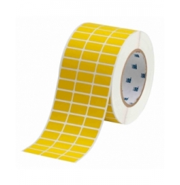 Etykiety fluorek poliwinylu żółte THT-5-437-10-YL wym. 25.40 mm x 12.70 mm, 10000 szt.