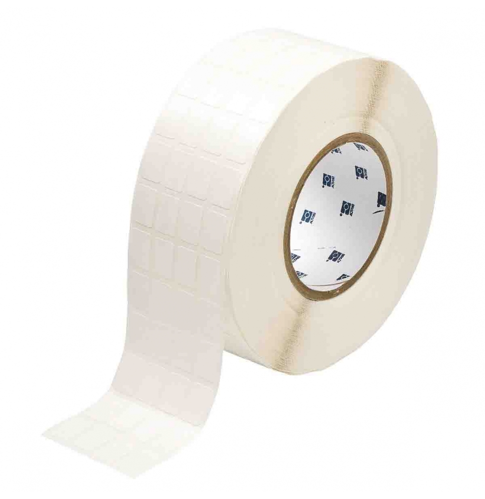 Etykiety z tkaniny nylonowej białe THT-68-499-10 wym. 12.70 mm x 19.05 mm, 10000 szt.