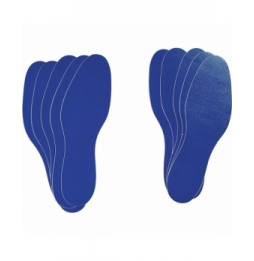 Usuwalne ślady stóp - niebieskie (10szt.)