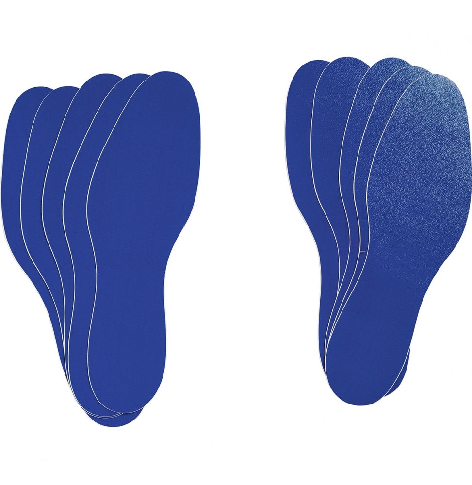 Usuwalne ślady stóp - niebieskie (10szt.)