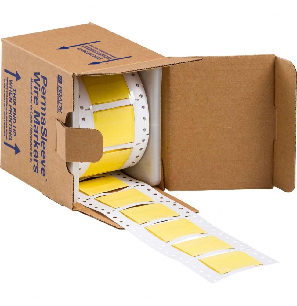 Koszulki termokurczliwe  żółte PS-1000-2-YL wym. 50.80 mm x 42.16 mm, 250 szt.