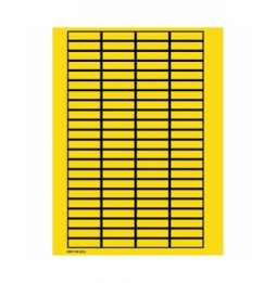Puste etykiety z możliwością zapisywania w arkuszach – żółte bez ramki (2000szt.), WOB-1138-G.O.R.