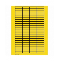 Puste etykiety z możliwością zapisywania w arkuszach – żółte z ramką (2000szt.), WOB-1138-G.M.R