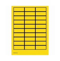 Puste etykiety z możliwością zapisywania w arkuszach – żółte z ramką (750szt.), WOB-2256-G.M.R