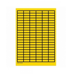 Puste etykiety z możliwością zapisywania w arkuszach – żółte z ramką (3150szt.), WOB-1128-G.M.R.