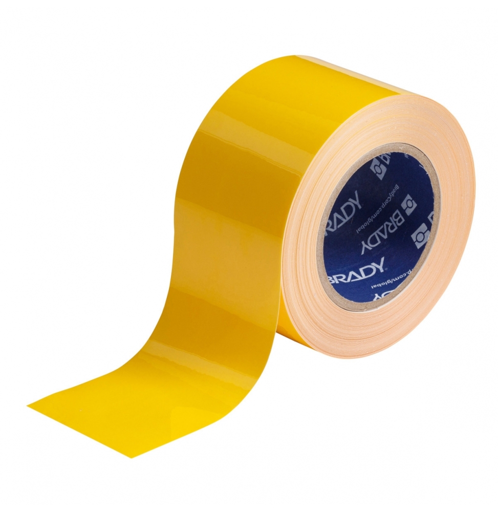 Taśma ToughStripe poliestrowa z poliestrowym laminatem wierzchnim żółta TS-76.20-514-YL-RL wym. 76.20 mm x 30.48 m