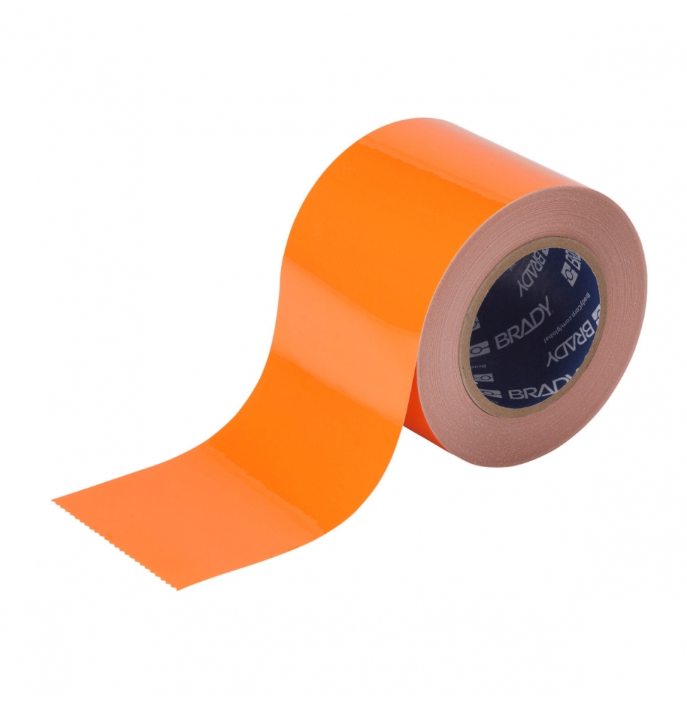 Taśma ToughStripe poliestrowa z poliestrowym laminatem wierzchnim pomarańczowa TS-76.20-514-OR-RL wym. 76.20 mm x 30.48 m