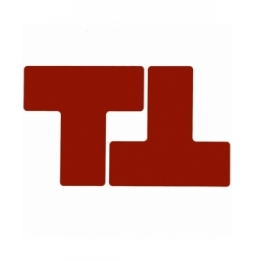 Wykrawane kształty ToughStripe (L, T, +, ślady itp.) (20szt.), RED B-514 FLOOR TS 76,2 X 203,2