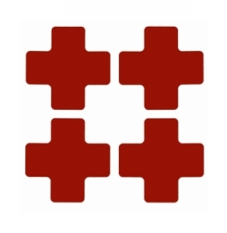 Wykrawane kształty ToughStripe (L, T, +, ślady itp.) (20szt.), TPLUS1 RED