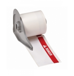 Etykiety poliestrowe czerwone na białym M71-38-483-DANG wym. 101.60 mm x 48.26 mm, 100 szt.