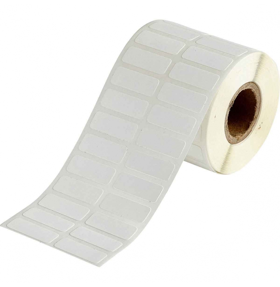 Etykiety z tkaniny nylonowej białe THT-152-499-1.5-SC wym. 25.40 mm x 9.53 mm, 1500 szt.
