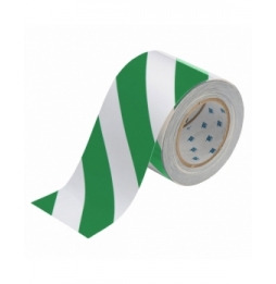 Taśma ToughStripe poliestrowa z poliestrowym laminatem zielona, biała TS-101.60-514-GN/WT-STR-RL wym. 101.60 mm x 30.48 m