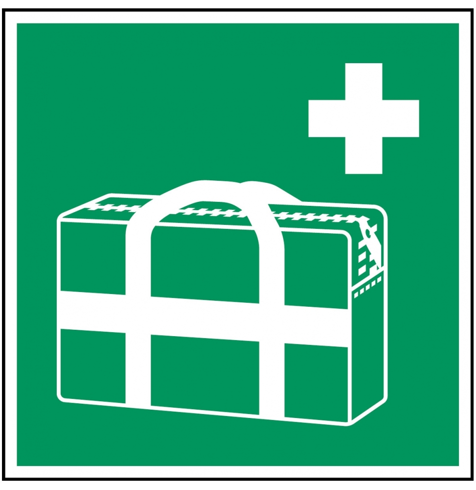 Podręczna torba medyczna – ISO 7010, E/E027/NT-ALU-100X100/1-B