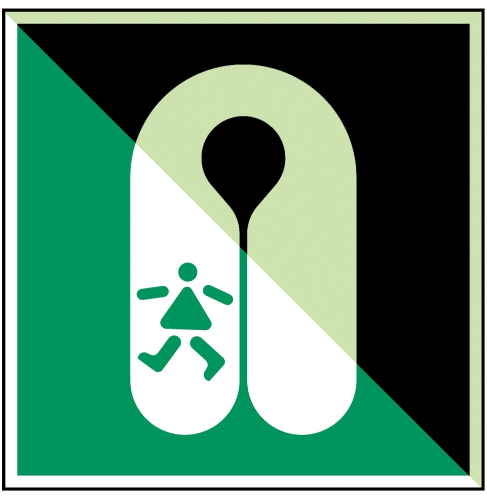 Pas ratunkowy dla dzieci – ISO 7010, E/E045/NT-SA-PHOLUMB-150X150/1-B