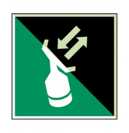 Transponder radarowy poszukiwawczo-ratowniczy – ISO 7010, E/E047/NT-ALU-PHOLUMC-200X200/1-B