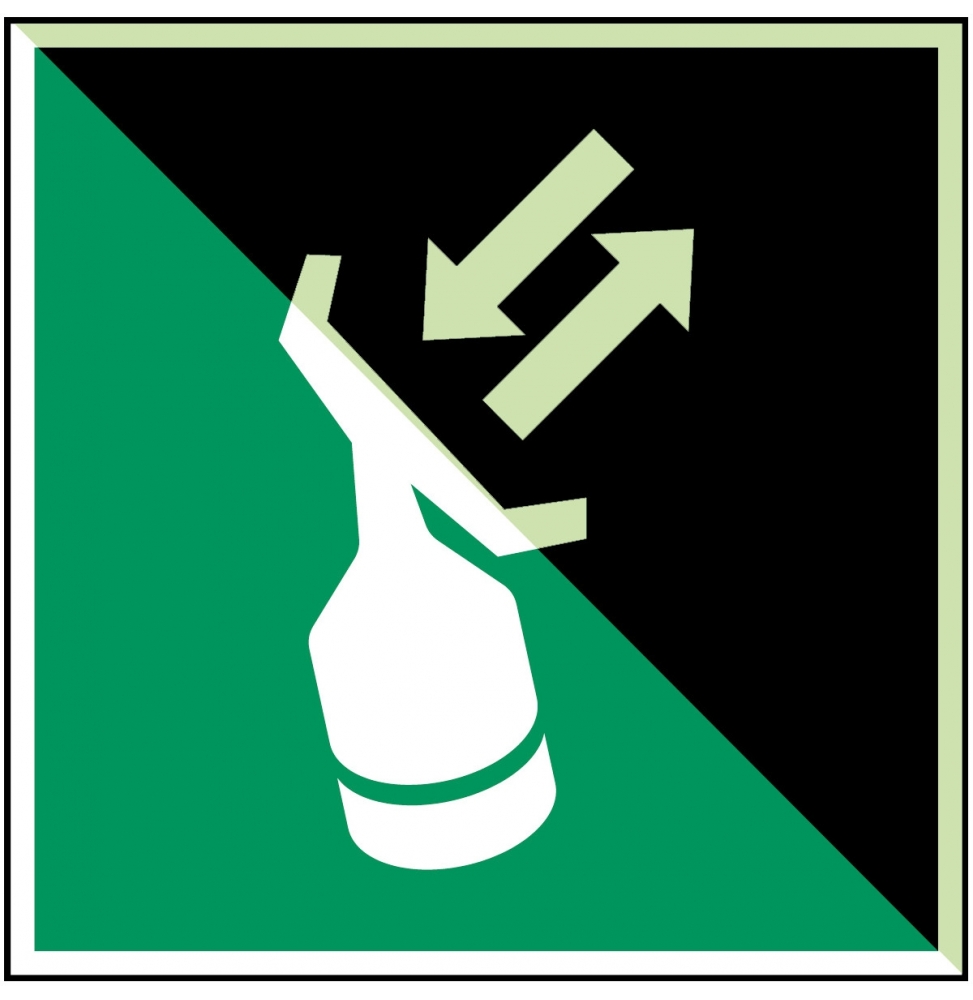 Transponder radarowy poszukiwawczo-ratowniczy – ISO 7010, E/E047/NT-ALU-PHOLUMC-200X200/1-B