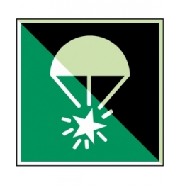 Rakieta spadochronowa – ISO 7010, E/E049/NT-PP-PHOLUMB-150X150/1-B