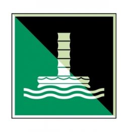 Rękaw ewakuacyjny – ISO 7010, E/E055/NT-PP-PHOLUMC-200X200/1-B