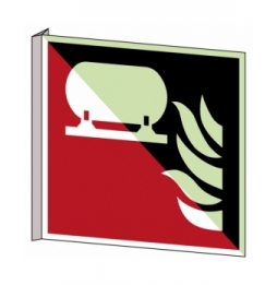 Stacjonarna instalacja przeciwpożarowa – ISO 7010, F/F012/NT-BIPVC-PHOLUMC-150X150/1-B