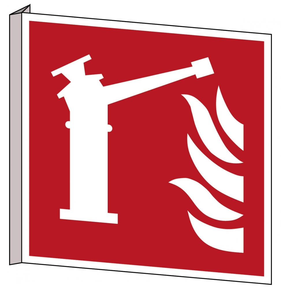Monitor pożarowy – ISO 7010, F/F015/NT-BIPVC-150X150/1-B