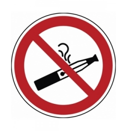 Znak zakazu – Zakaz palenia e-papierosów, P/PIC900/NT-SA-DIA100/1-B