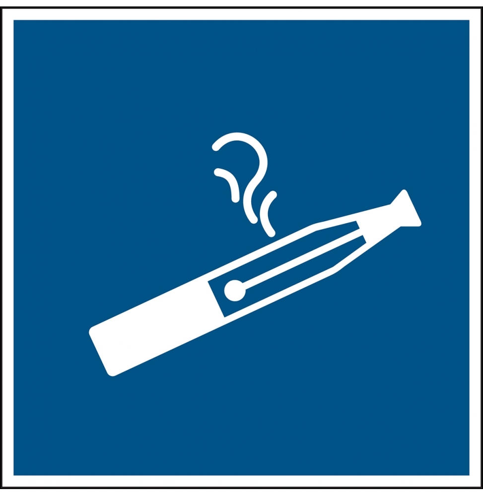 Znak informacyjny – E-papierosy dozwolone, I/PIC901/NT-PP-100x100/1-B