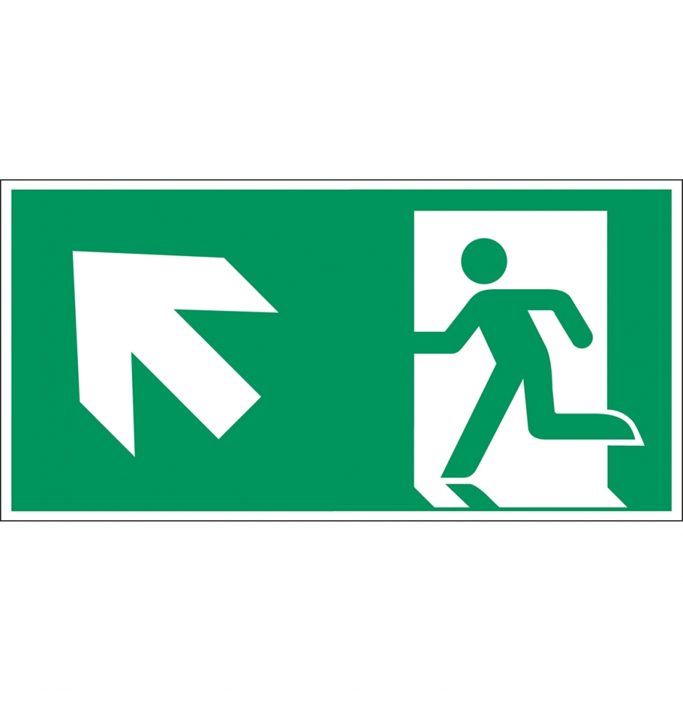 Wyjście ewakuacyjne lewostronne – ISO 7010, E/A315/E001/NT-SA-297X148/1-B