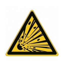 Ostrzeżenie przed niebezpieczeństwem wybuchu – ISO 7010 (54szt.), W/W002/NT-SA-TRI 10/54-B